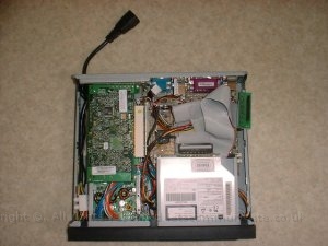 4 Mains In3.jpg - A top shot with the Opus PSU & PCI graphics card installed